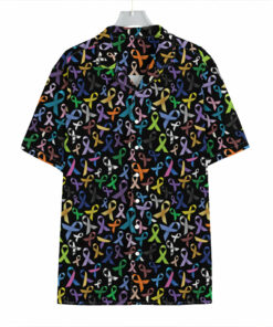 All Cancer Awareness Pattern Print Hawaiian Shirt