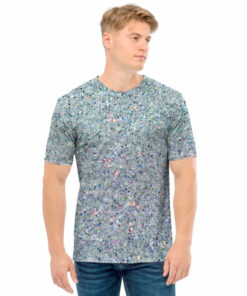 Diamond (NOT Real) Glitter Print Men's T-Shirt