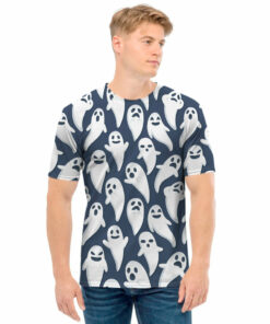 Halloween Ghost Pattern Print Men's T-Shirt