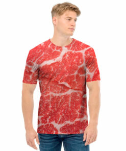 Meat Print Men's T-Shirt