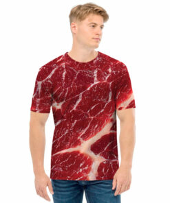 Red Meat Print Men's T-Shirt
