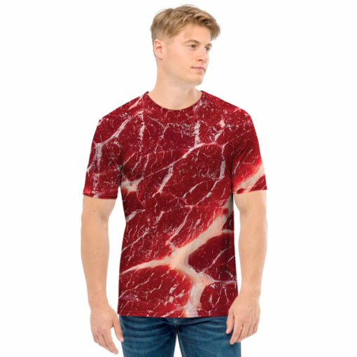 Red Meat Print Men's T-Shirt