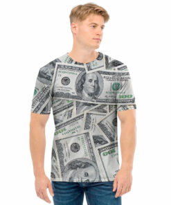 US Dollar Pattern Print Men's T-Shirt