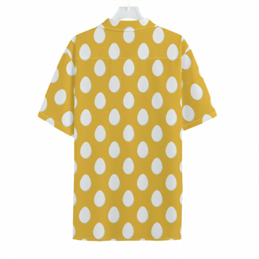 Yellow Eggs Pattern Print Hawaiian Shirt